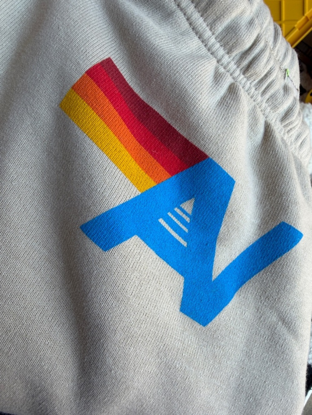 Womens Aviator Nation Neutral Sand Sweatpants - Picture 9 of 16